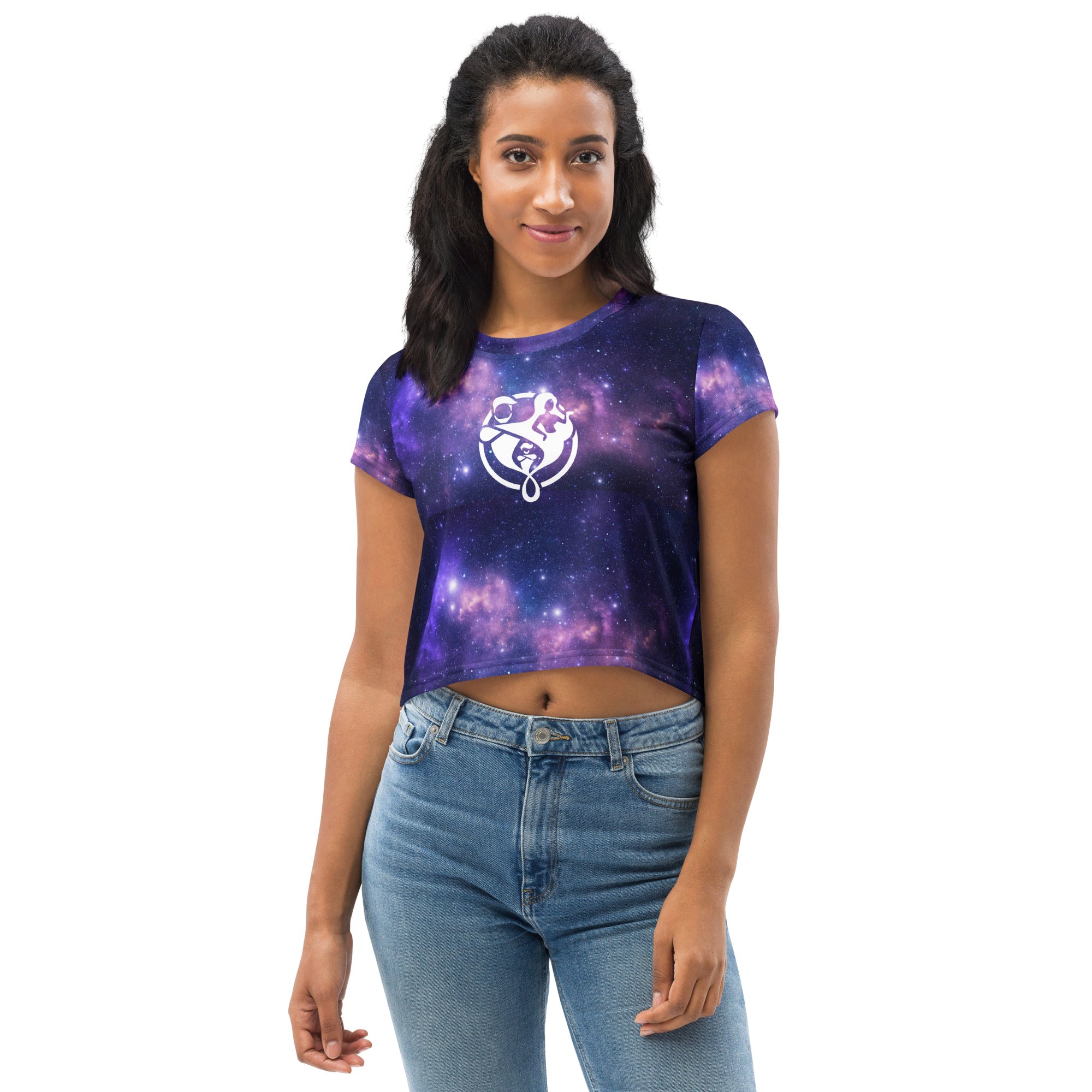 Chic Canvas: All-Over Print Crop Tee