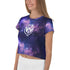 Chic Canvas: All-Over Print Crop Tee