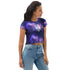 Chic Canvas: All-Over Print Crop Tee