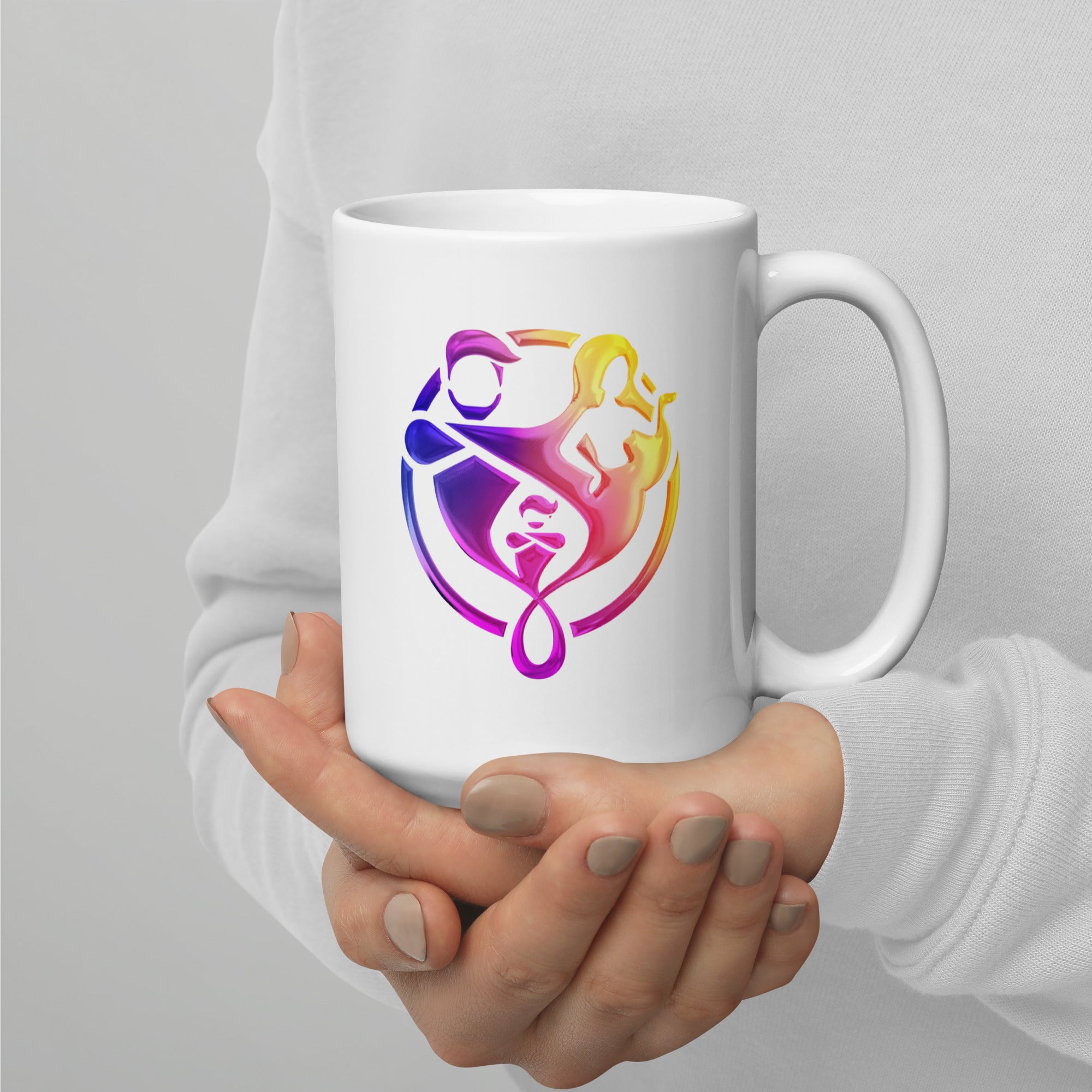 GENIE'S GRASP GLOSSY MUG: Sip with Enchantment"