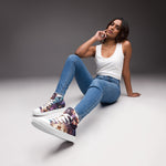 Enchanted Elevation: Women's High Top Canvas Genie Shoes