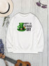 HAPPY ST. PATRICKS DAY Dropped Shoulder Sweatshirt