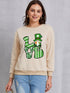 LOVE Round Neck Dropped Shoulder Sweatshirt